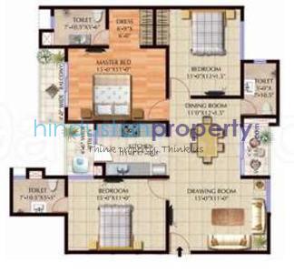  3 BHK , Lucknow, image